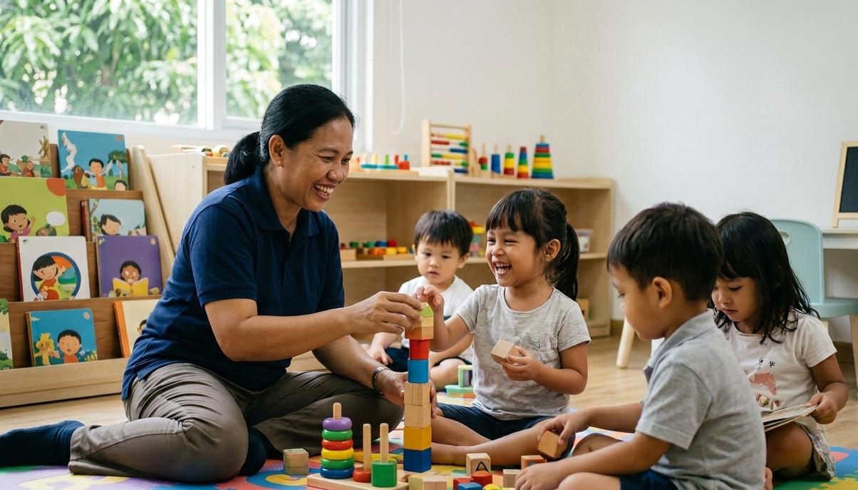 Peran Caregiver Terlatih dalam Mendukung Tumbuh Kembang Anak